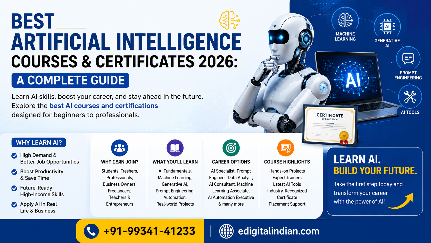 Best Artificial Intelligence Courses & Certificates 2026: A Complete Guide
